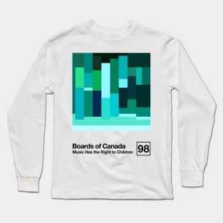 Music Has The Right To Children / Minimal Style Graphic Artwork Design Long Sleeve T-Shirt